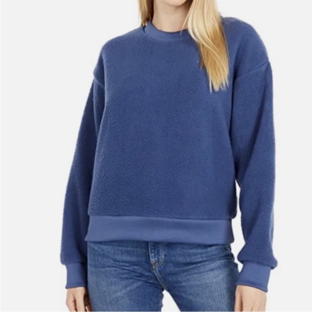 Levi’s Blue Sherpa Crewneck Sweatshirt